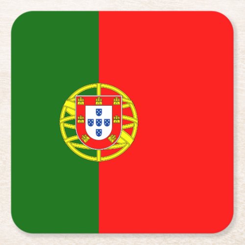 Portuguese flag of Portugal paper drink coasters