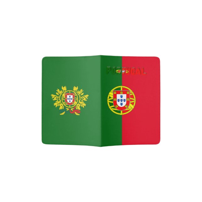 Portuguese flag passport holder (Opened)