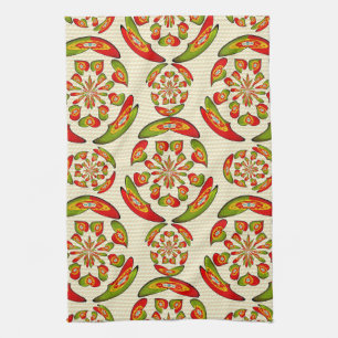 Portuguese flag pattern towel