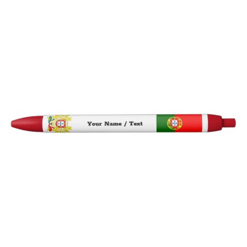Portuguese Flag Pen Portugal  Promotional Black Ink Pen