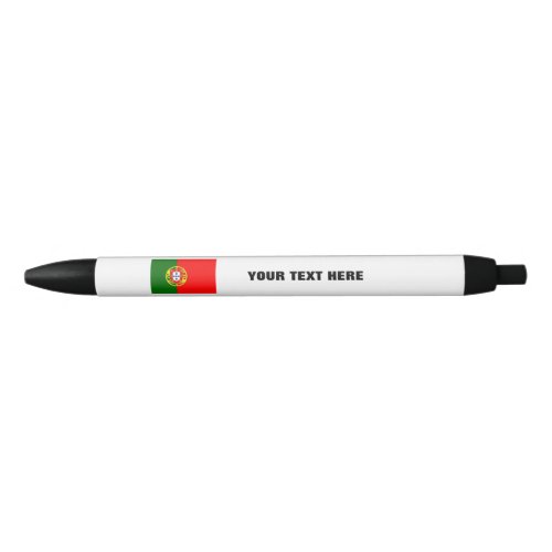 Portuguese flag pen with custom promotional text