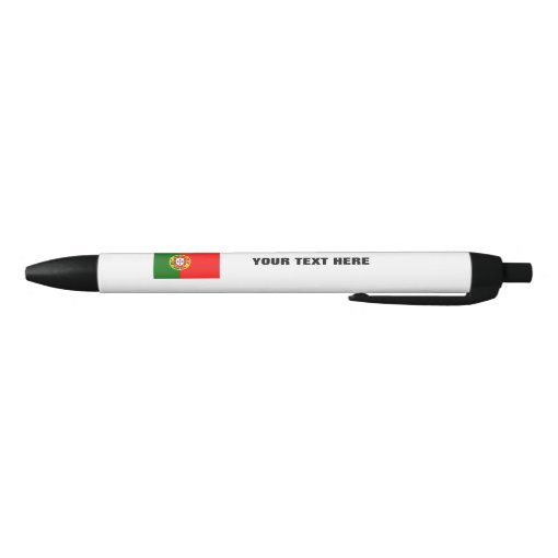 Portuguese flag pen with custom promotional text Zazzle