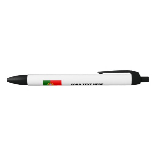 Portuguese flag pen with custom promotional text Zazzle
