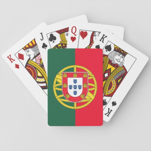 Portuguese flag playing cards