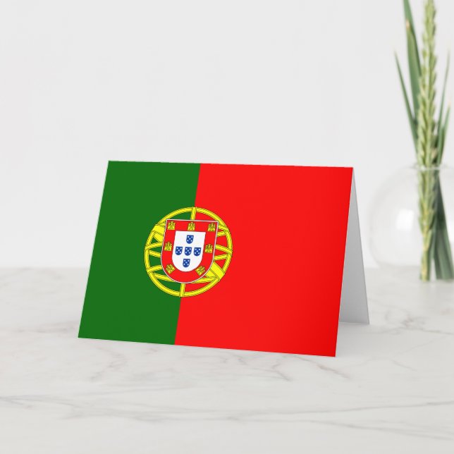 Portuguese Flag (Portugal) Card (Front)