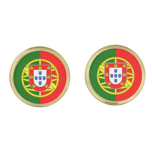 Portuguese Flag  Portugal fashion shirt business Cufflinks