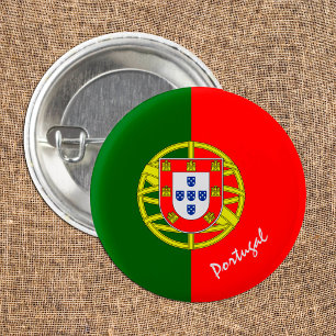 Portuguese Flag & Portugal fashion, travel /sport  Button