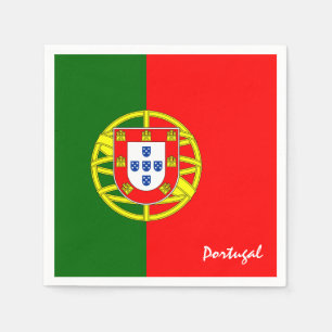 Portuguese flag & Portugal party fashion /sports Napkins