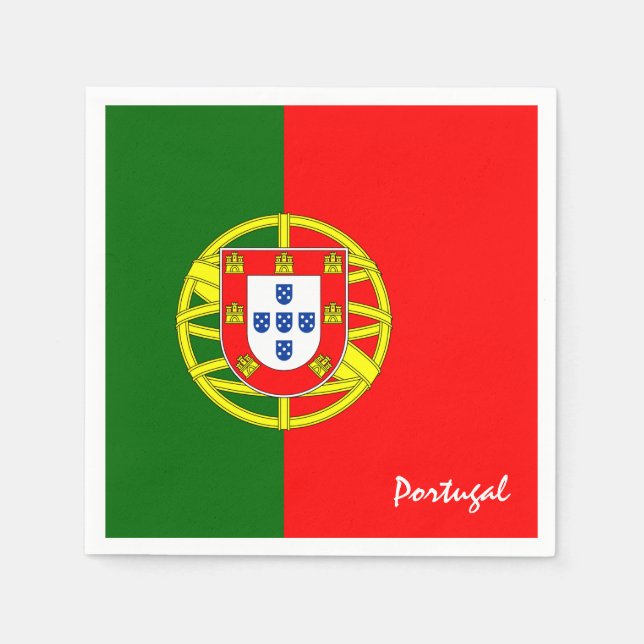 Portuguese flag & Portugal party fashion /sports Napkins (Front)