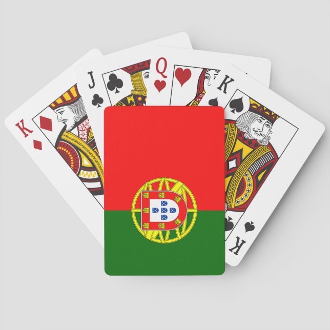 Portuguese Flag (Portugal) Poker Cards (Back)
