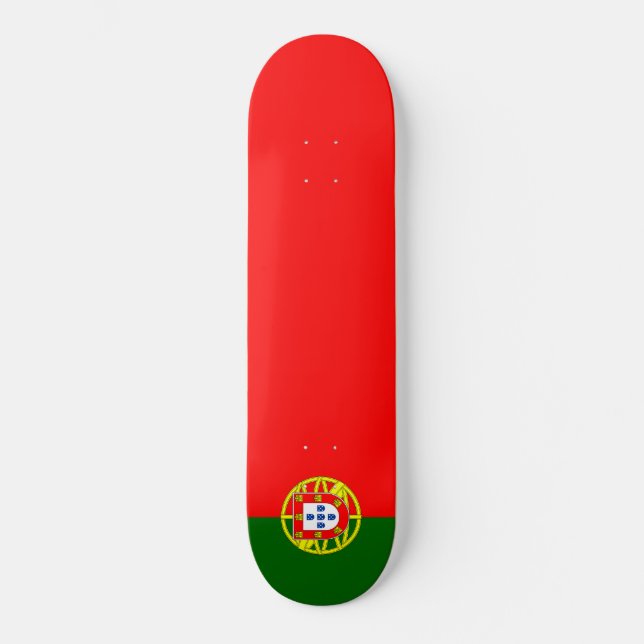 Portuguese Flag (Portugal) Skateboard (Front)