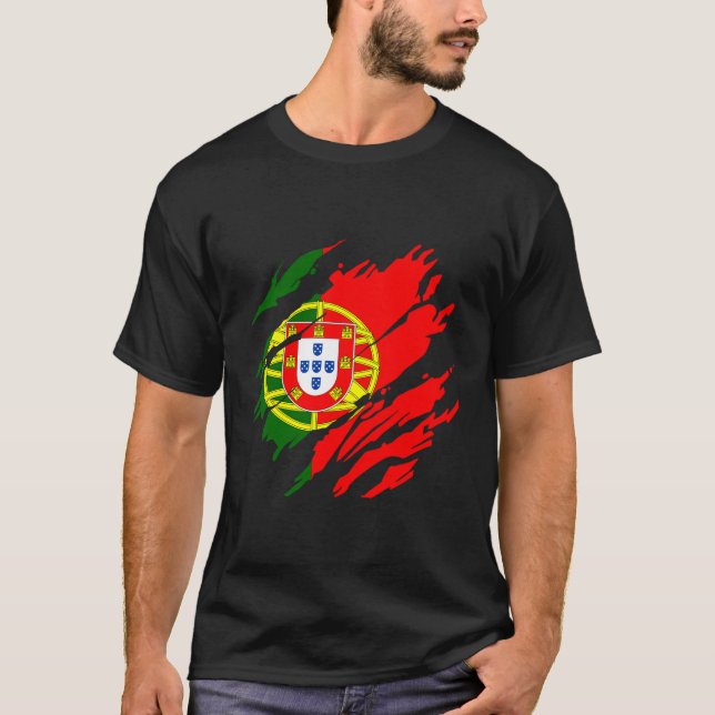 Portuguese Flag Portugal T-Shirt (Front)