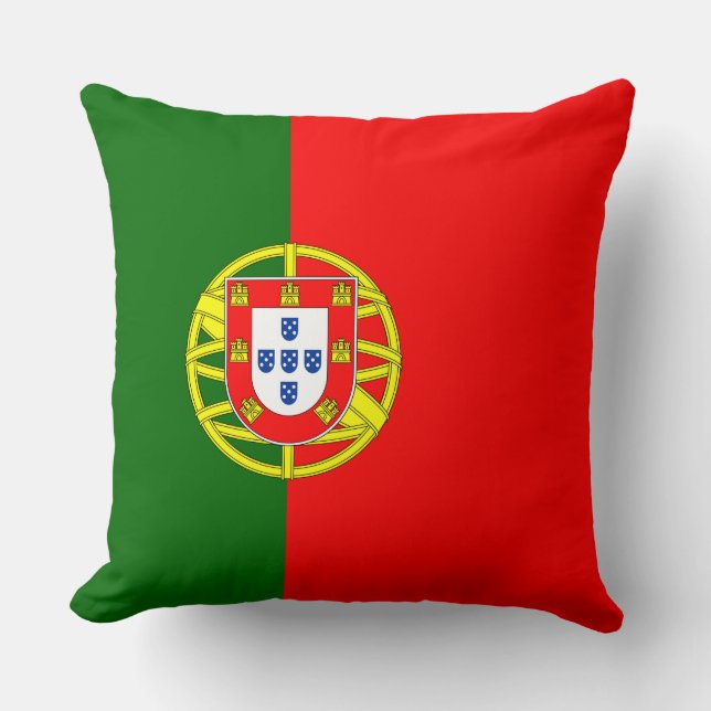 Portuguese Flag (Portugal) Throw Pillow (Front)