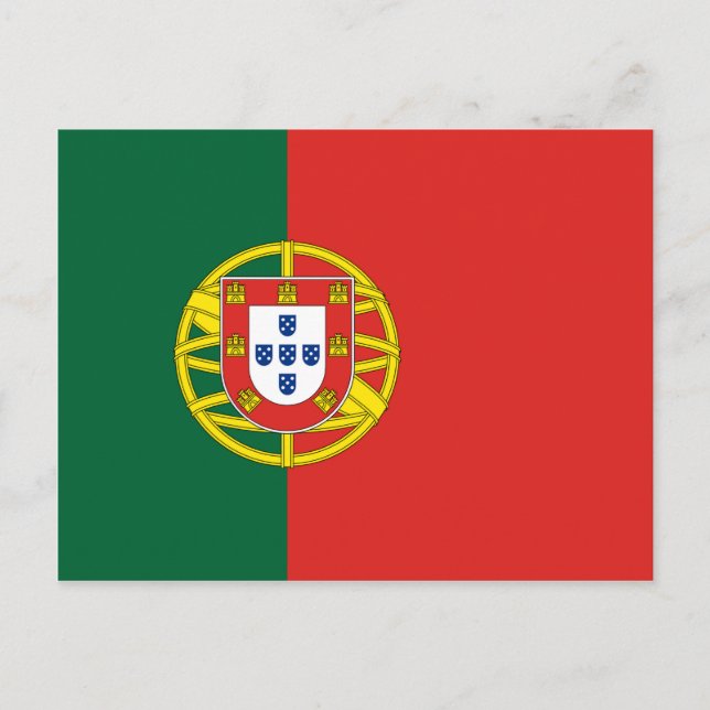 Portuguese Flag Postcard (Front)