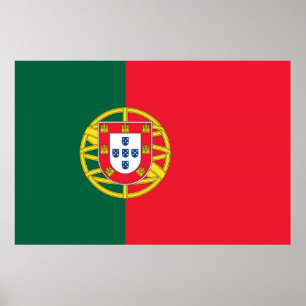 Portuguese flag quality poster