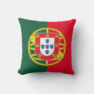 Portuguese flag quality throw pillow