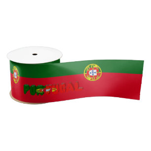 Portuguese flag satin ribbon