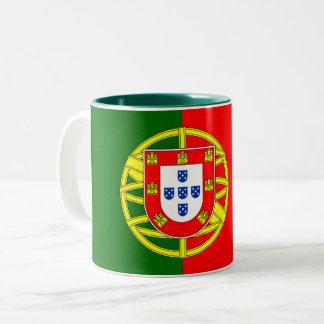 Portuguese Flag Two-Tone Coffee Mug