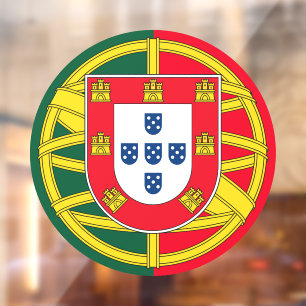 Portuguese flag window cling
