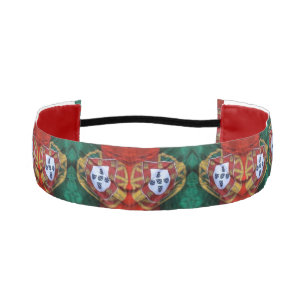 Portuguese folk art athletic headband