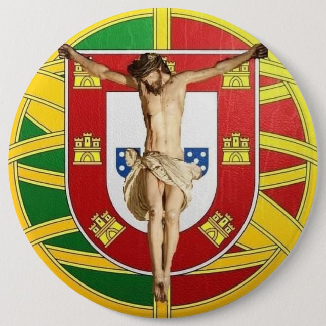Portuguese folk art  button (Front)