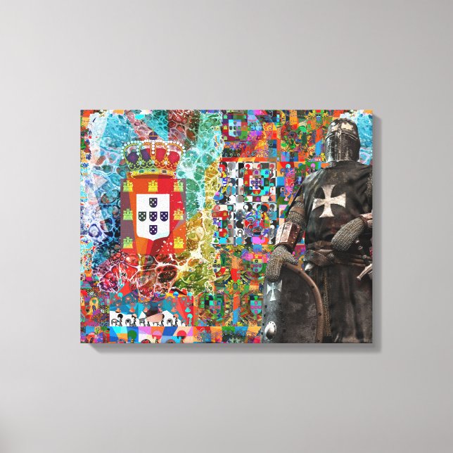 Portuguese folk art canvas print (Front)