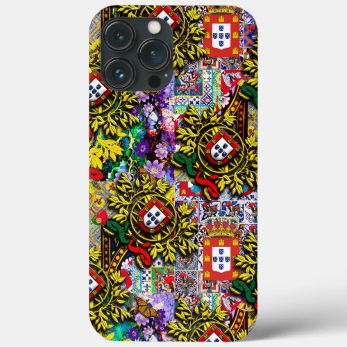 Portuguese folk art iPhone 13 pro max case