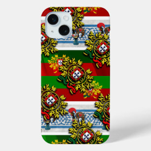 Portuguese folk art iPhone 15 plus case