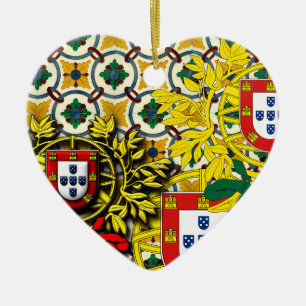 Portuguese folk art ceramic ornament