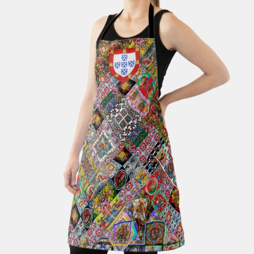 Portuguese folk art design apron