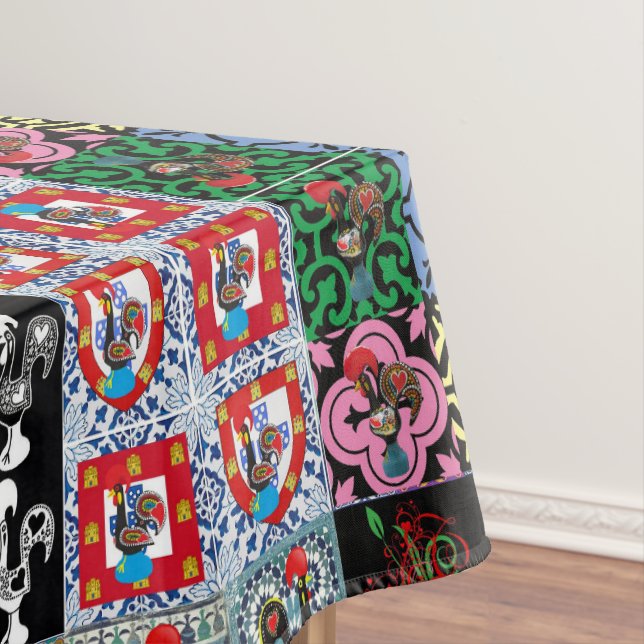 Portuguese folk art design tablecloth (In Situ)