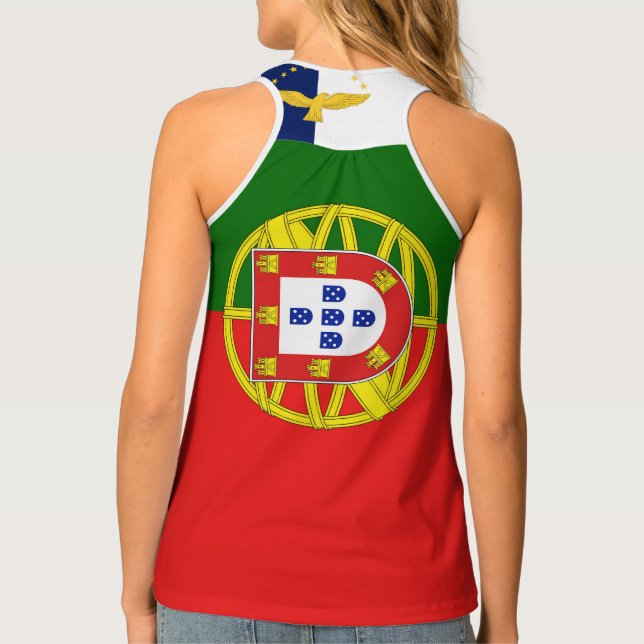 Portuguese folk art design tank top (Back)