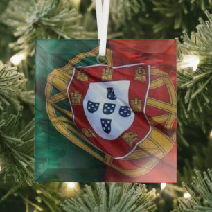 Portuguese folk art glass ornament