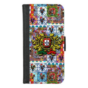 Portuguese folk art iPhone 8/7 wallet case