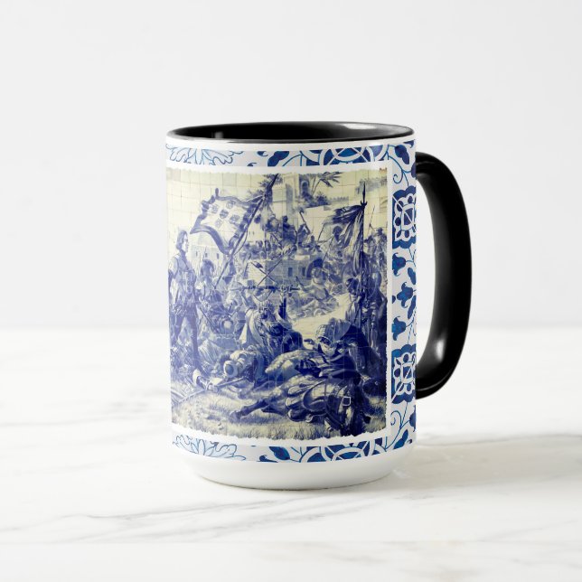 Portuguese folk art  mug (Front Right)
