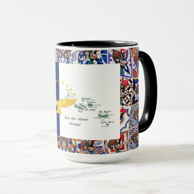 Portuguese folk art  mug (Front Right)