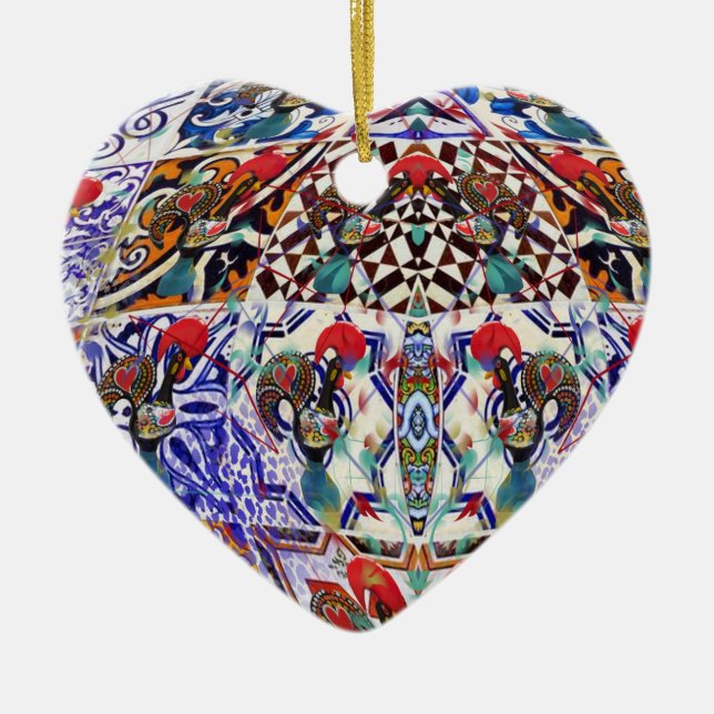 Portuguese folk music ceramic ornament (Front)