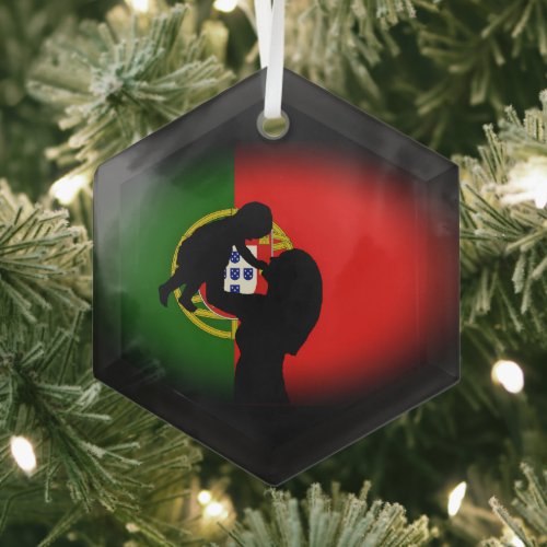 Portuguese folk music glass ornament