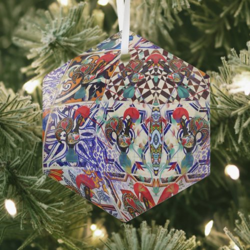 Portuguese folk music glass ornament