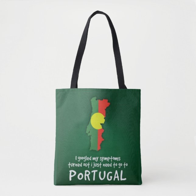 Portuguese Funny Cute Quote Bag (Front)