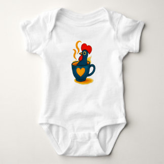 Portuguese Galo de Barcelos Coffee Baby Bodysuit –