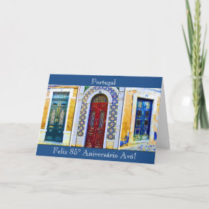 Portuguese: Grandma's 85th birthday Card