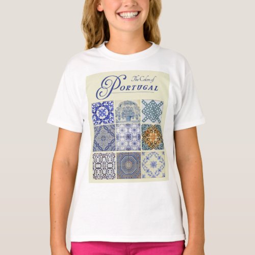 Portuguese Hand Crafted Tiles Design T_Shirt
