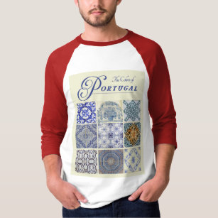 Portuguese Hand Crafted Tiles Design T-Shirt