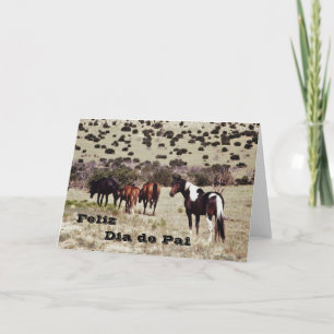 Portuguese: "Happy Father's day" Card