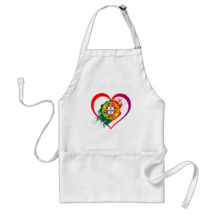 Portuguese heart adult apron