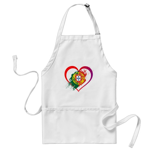 Portuguese heart adult apron (Front)