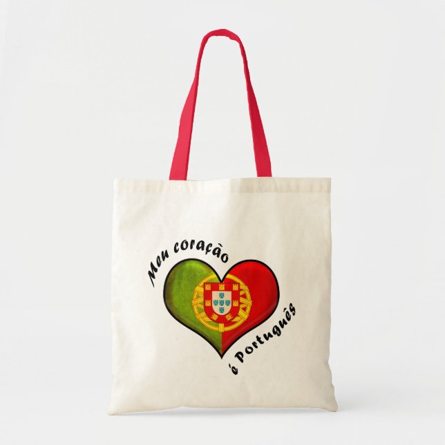 Portuguese heart tote bag (Front)