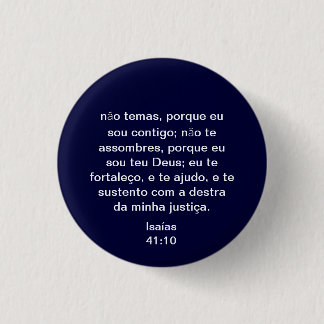 Portuguese Isaiah 41:10 Button