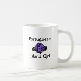 Portuguese Island Girl ~ Blue Hydrangea Coffee Mug